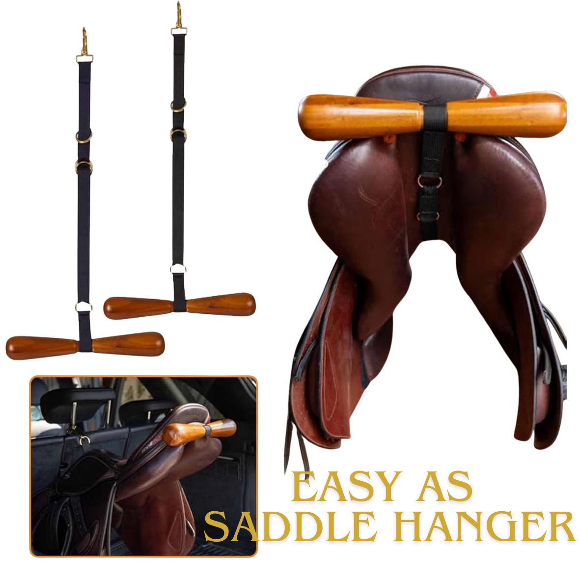 Easy As Saddle Hanger - Adjustable, Portable And You Can Hang It Anywhere