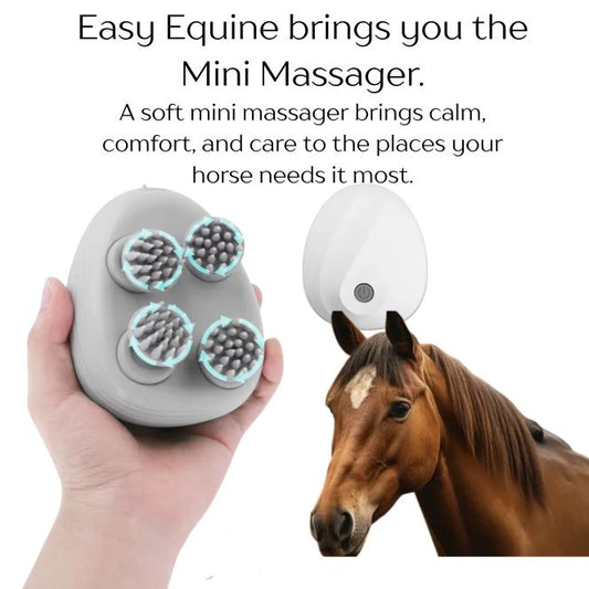 Introducing the Ultimate Mini Head Massager: Perfect for Delicate Areas of Your Horse - Kneading and Vibrating Relief for Poll, Nose, and Ears