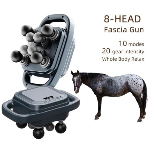 Revolutionize Your Horse's Wellbeing with the Ultimate 8-Head Massage Gun for Total Body Relaxation and Recovery