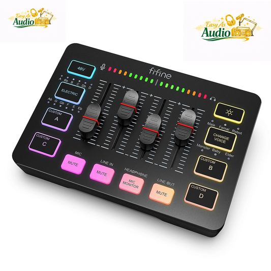 Easy As Audio Introduces RGB Gaming Audio Mixer, Engaging With A 4-Channel Streaming Mixer -  XLR Microphone Interface for Gaming and Podcasting