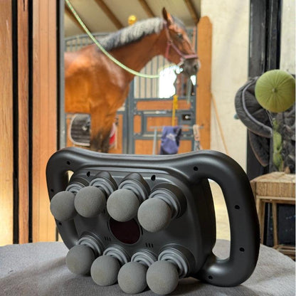 Horse Massage Gun – 8 Head Heated Equine Muscle Massager for Recovery & Pain Relief