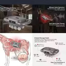 Horse Massage Gun – 8 Head Heated Equine Muscle Massager for Recovery & Pain Relief