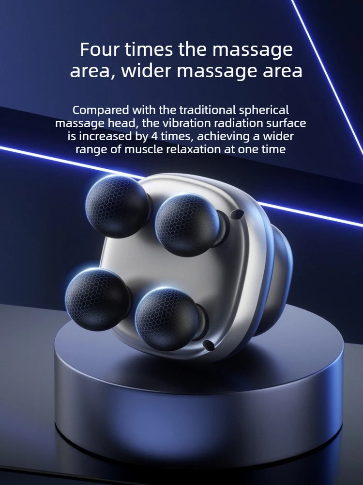 Mini 4-Head Horse Massage Gun | Equine Muscle Recovery & Relaxation