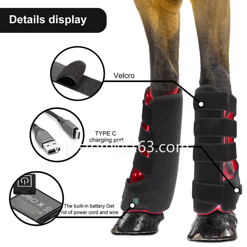 Easy Equine's ArenaPro 2026 Advanced Red Light Therapy Tendon Boots -Make it Apart of Your Horses Daily Recovery in Competition Season