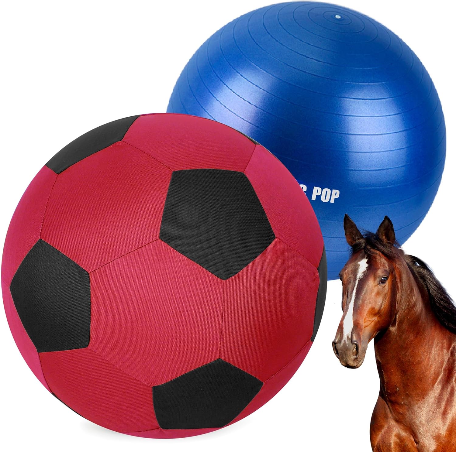 40” Horse Herding Ball Toy | EquiPlay™ Enrichment & Training Ball