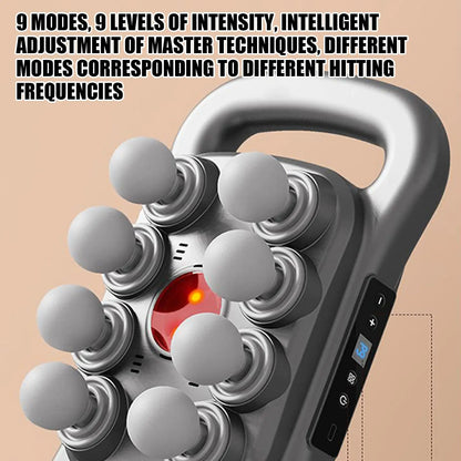 Horse Massage Gun – 8 Head Heated Equine Muscle Massager for Recovery & Pain Relief