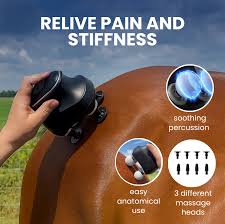 Mini 4-Head Horse Massage Gun | Equine Muscle Recovery & Relaxation