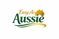 Logo with 'Easy As Aussie' text and an Australian map silhouette on a white background