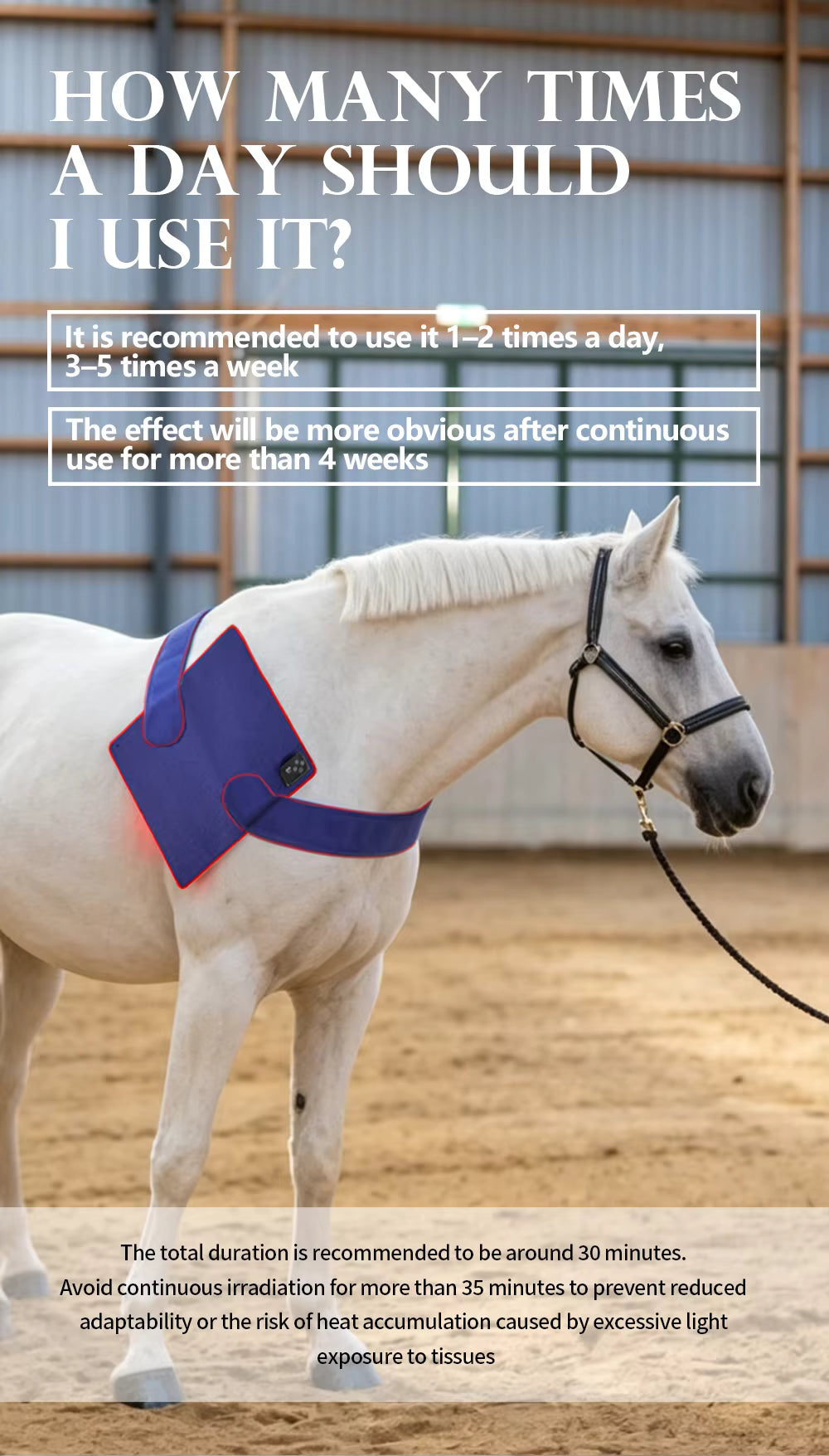ArenaPro Red Light Therapy Pad 50cm x 50cm for horses